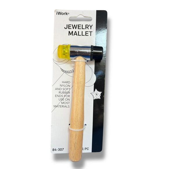Jewelry - iWork CRAFT & JEWELRY MALLET Hard Nylon & Soft Rubber Ends for Most